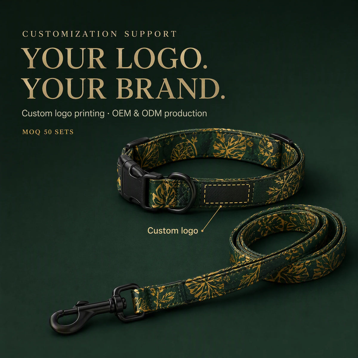 Dog walking kit customization - custom logo printing, OEM/ODM, MOQ 50 sets