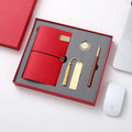 Business Notebook with Brass Bookmarks and Book Clips Set Office Supplies for School or Enterprise Gift Box with Logo - Image 1
