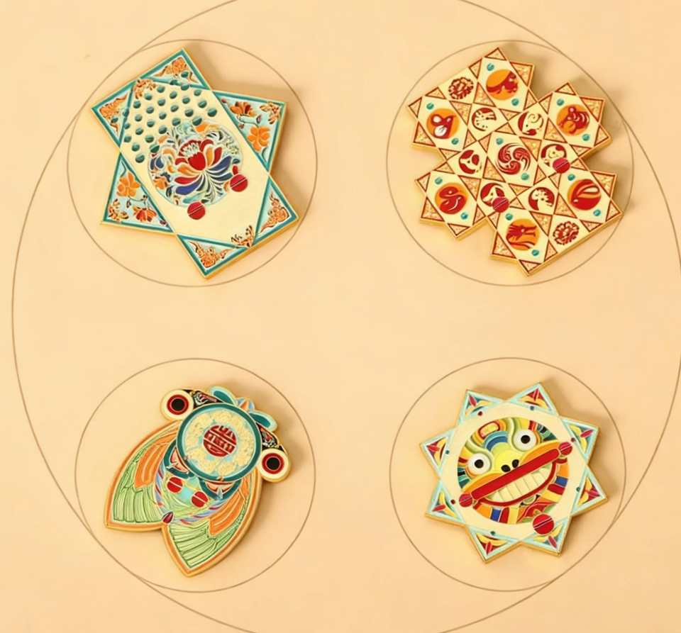 Custom metal badge fridge magnets in different designs