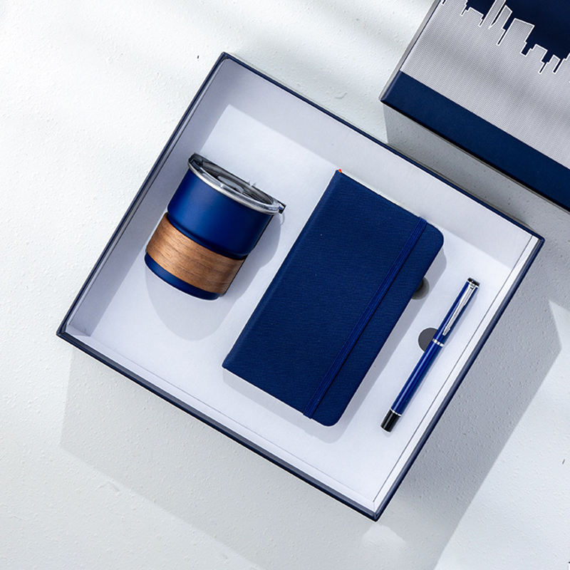 Custom Luxury Promotional Umbrella Business Corporate Journal Notebook with Pen Gift Set Coffee Cup with Logo