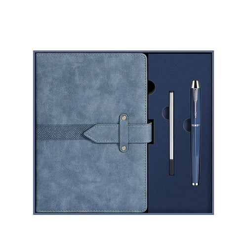 2026 Factory Direct Retro Style Custom Logo PU Leather Notebook Gift Set - Main View