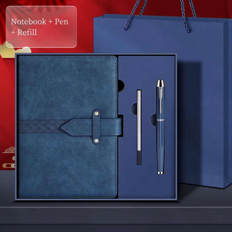 2026 Factory Direct Retro Style Custom Logo PU Leather Notebook Gift Set - Detail 4